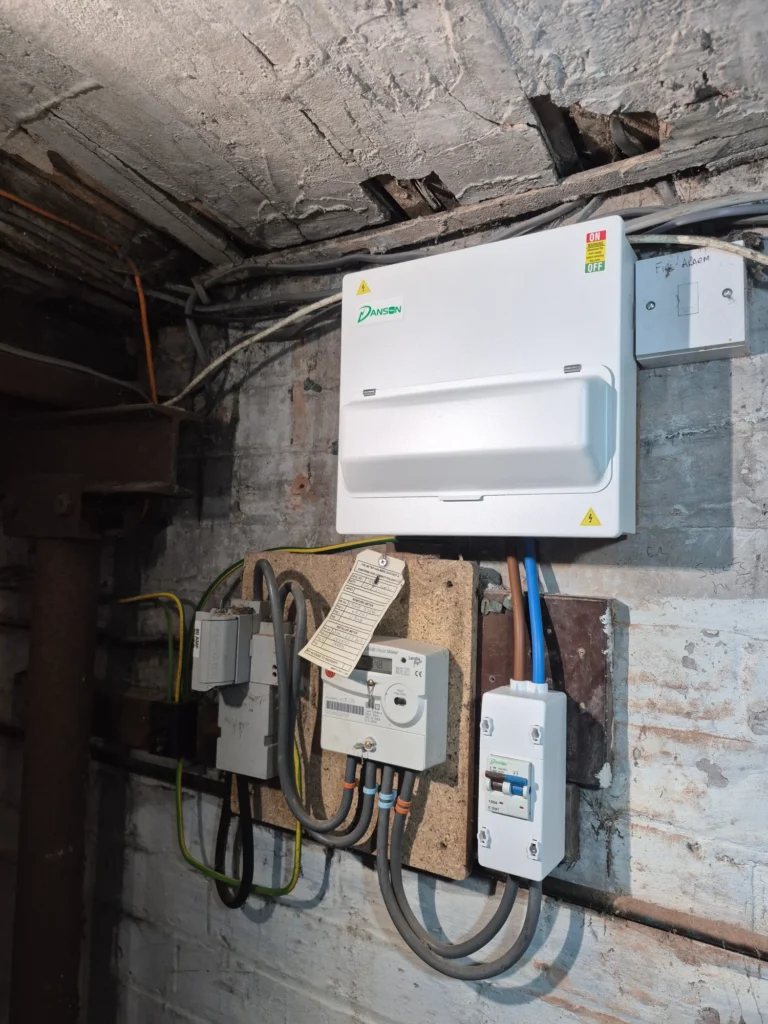 Electrical panel with circuit breakers