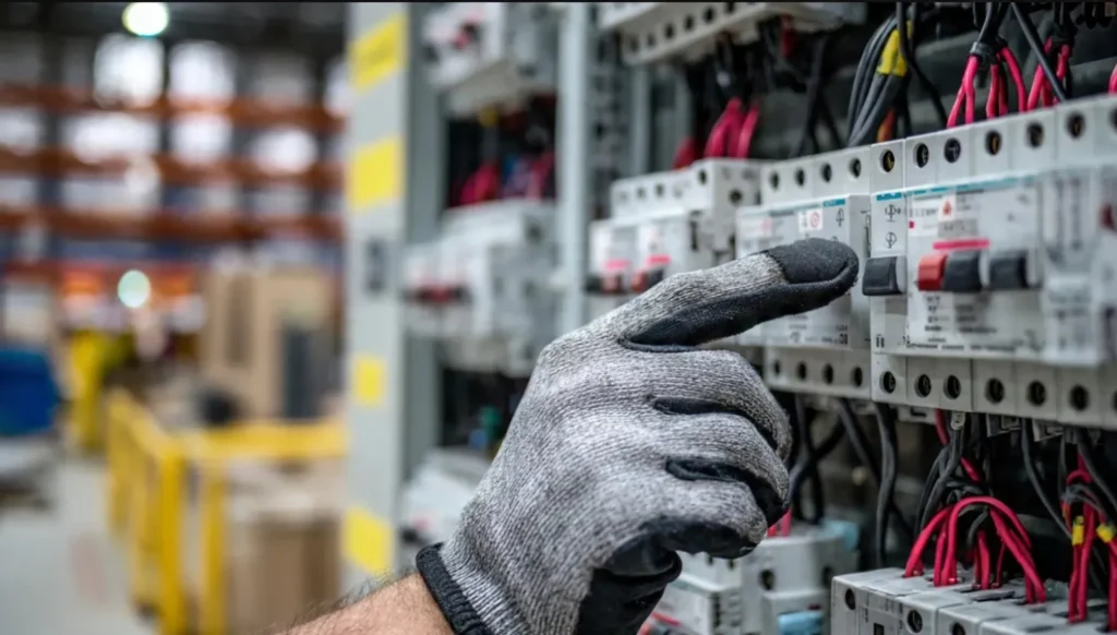 Hand adjusting electrical control panel